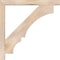 Ekena Millwork Balboa Block Smooth Bracket w/ Offset Brace, Douglas Fir, 5 1/2"W x 44"D x 44"H BKT0604X44X44BOA05SDF - alternate 4